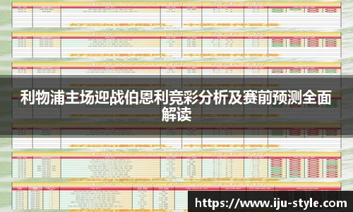 利物浦主场迎战伯恩利竞彩分析及赛前预测全面解读